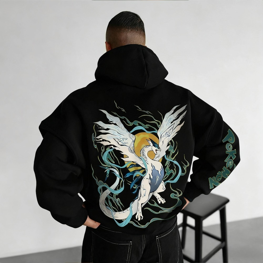 Anime Cosplay Pokemon - Pokémon Lugia Genuine Anime Printed Men's