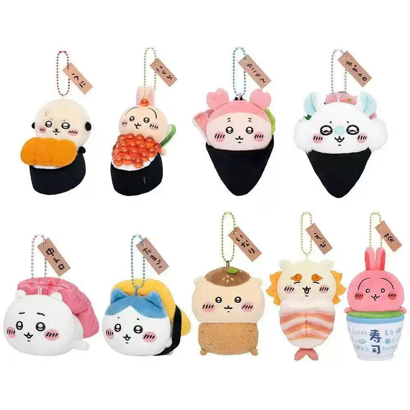 Anime Cosplay Couple - 12Cm Chiikawa Sushi Costume Series Plush