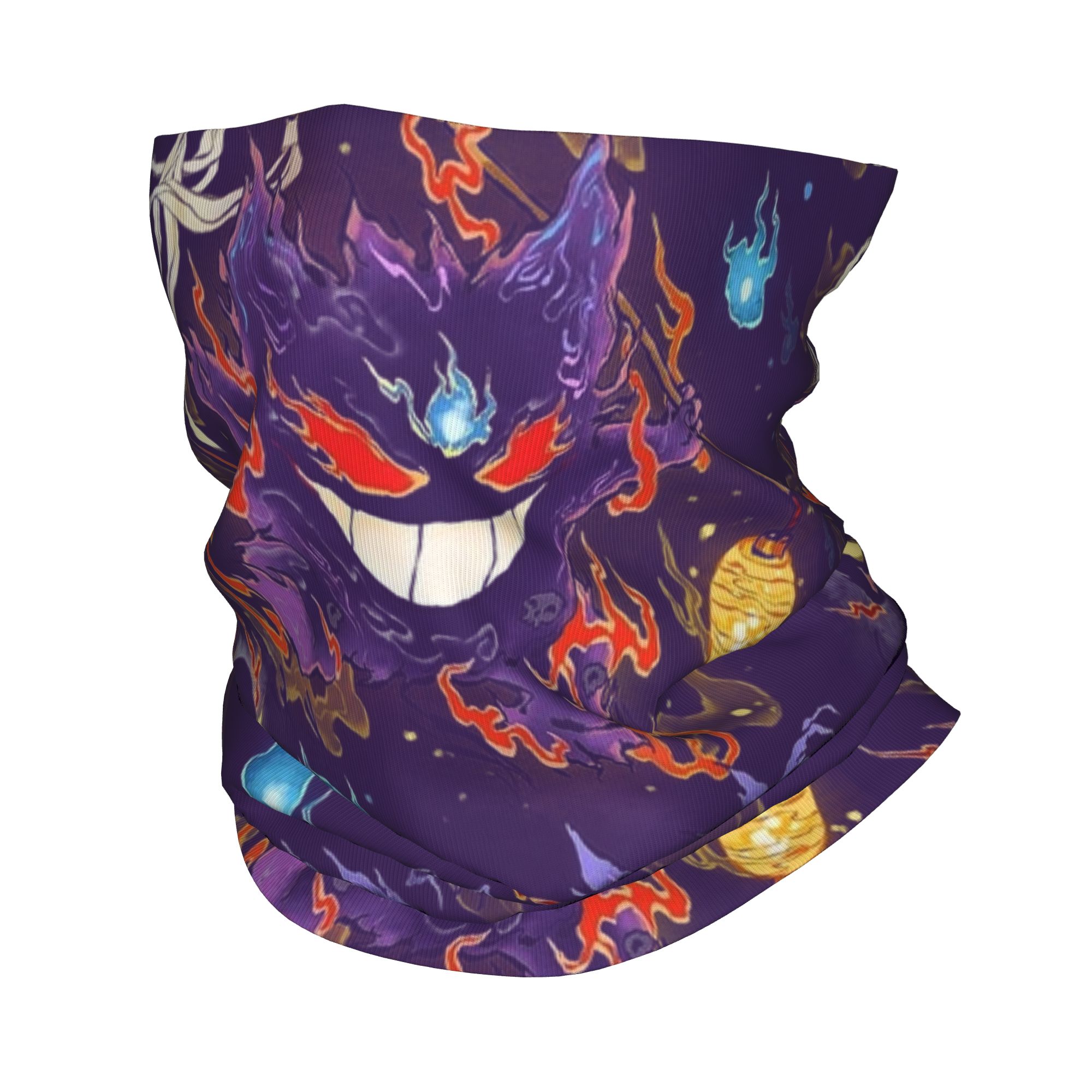 Anime Cosplay Pokemon - Custom Pokemoned Gengars Bandana Neck Gaiter
