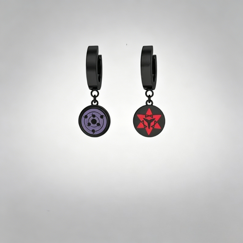 Anime Cosplay Simple - NARUTO Sharingan Rinnegan cartoon cute earrings