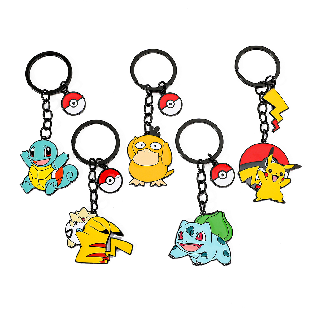 Anime Cosplay Pokemon - Anime Figure Pikachu Keychain Classic Cute