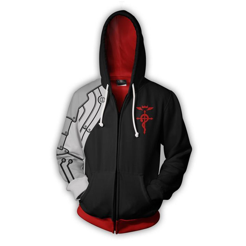 Anime Alchemist Edward Hoodie  - Fullmetal Alchemist Coat 评论和价格
