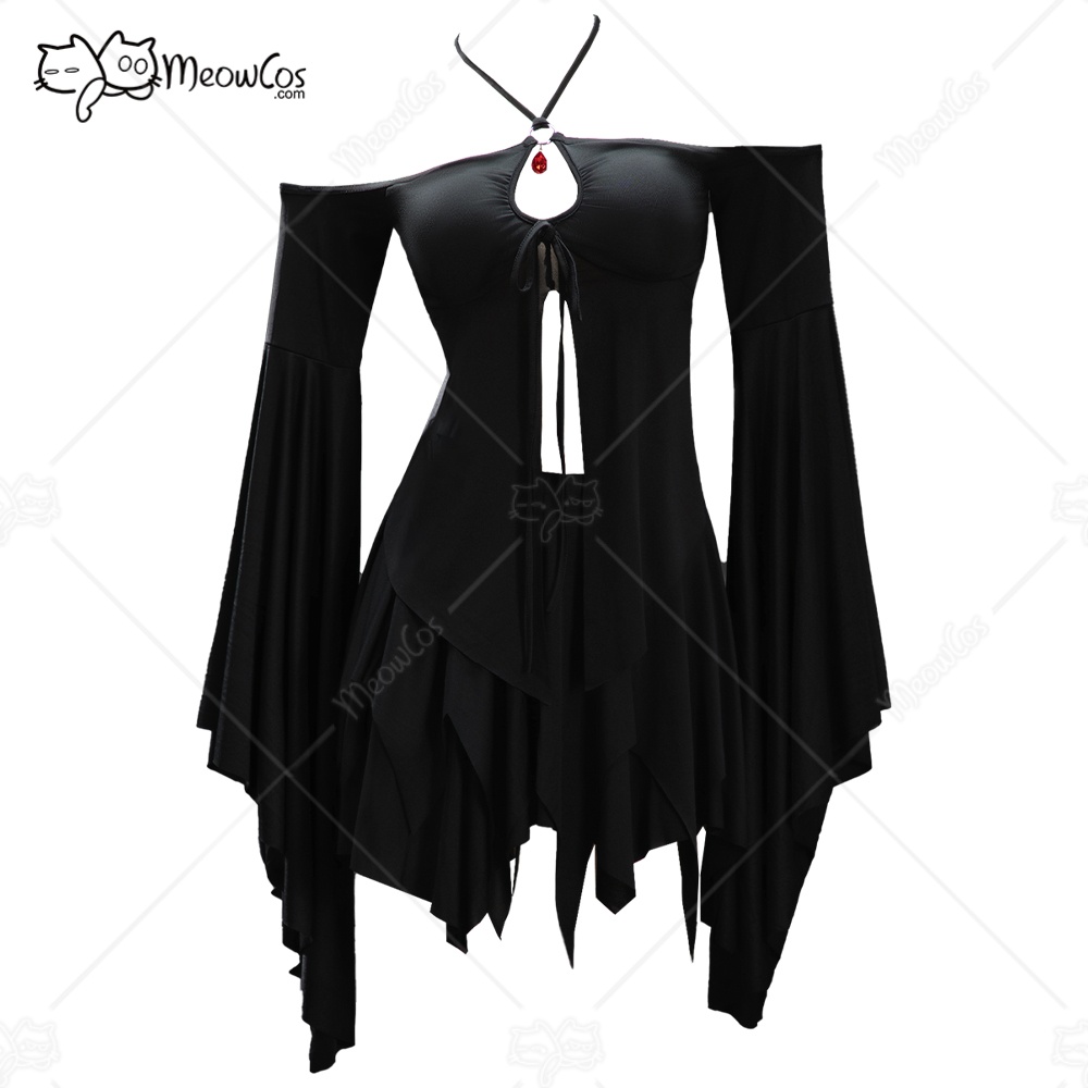 MEOWCOS Women's Gothic Black T - Anime Cosplay Com 评论和价格