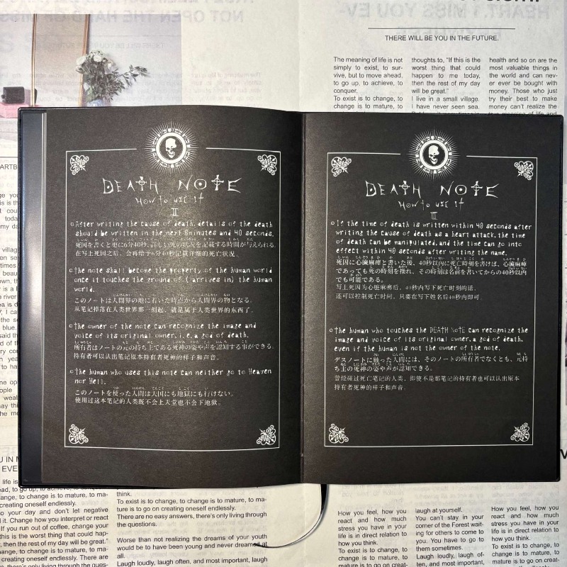 New Collectable Death Note Not - Death Note Replica 评论和价格
