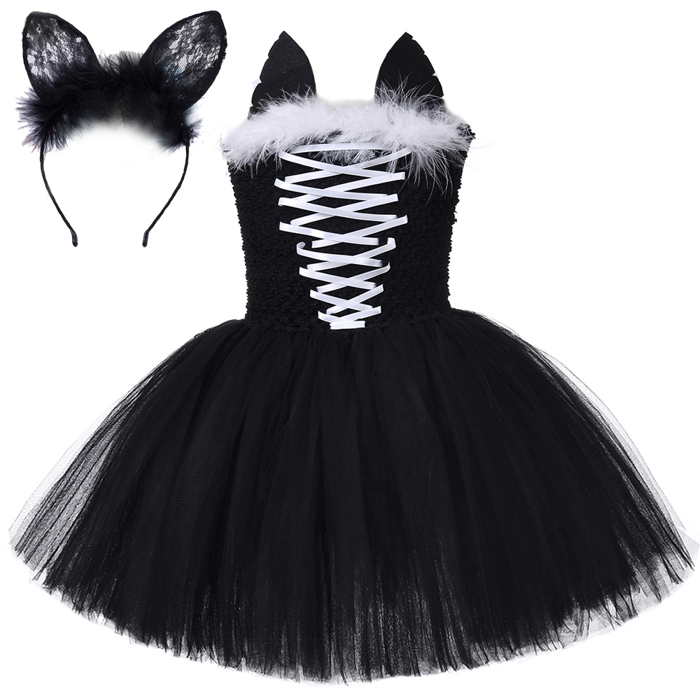 Black Cat Tutu Dress for Girls - Anime Cosplay Simple 评论和价格