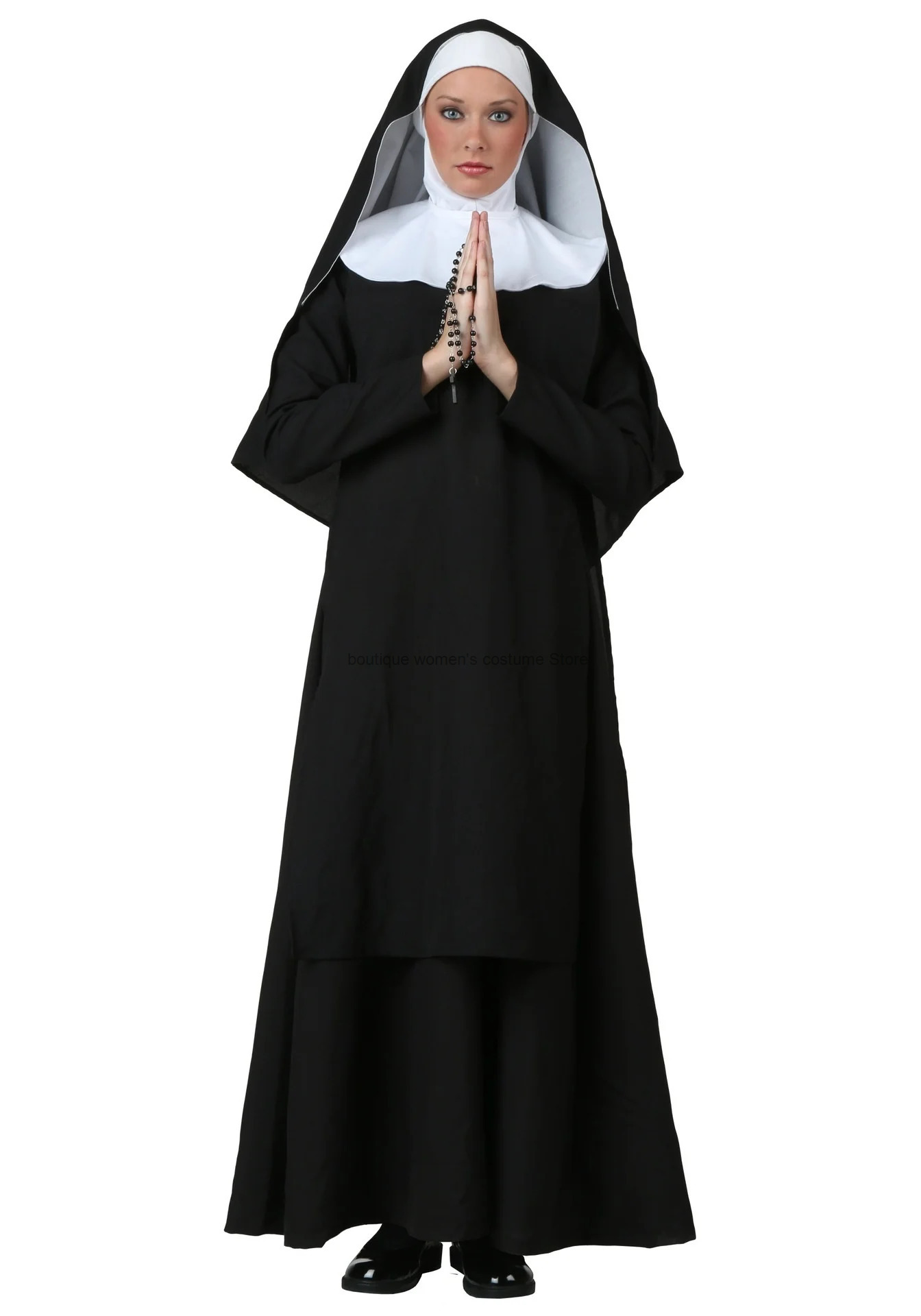 Cos Nun Sister Habit Costume H - Anime Cosplay For Halloween 评论和价格
