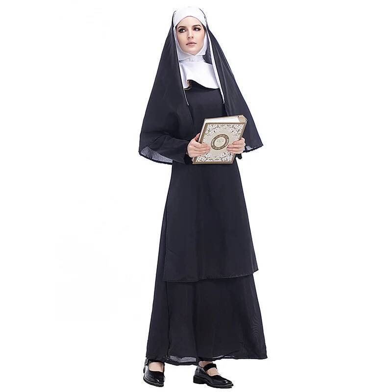 Cos Nun Sister Habit Costume H - Anime Cosplay For Halloween 评论和价格