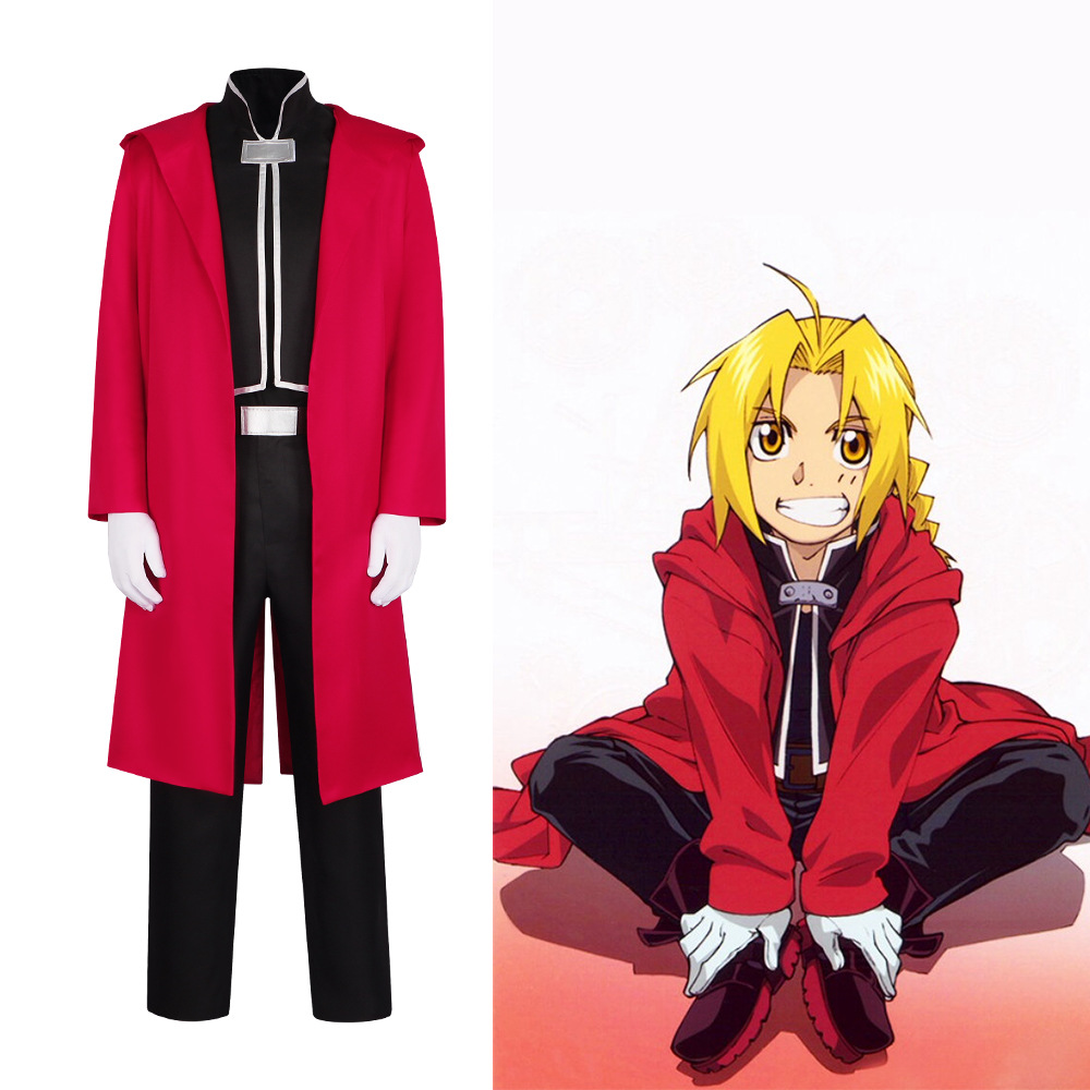 Fullmetal Edward Elric Cosplay - Fullmetal Alchemist Coat 评论和价格