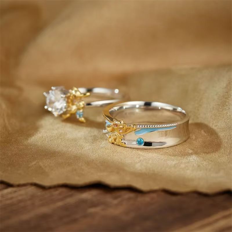 Pokémon Riolu Couple Rings - C - Anime Cosplay Couple 评论和价格