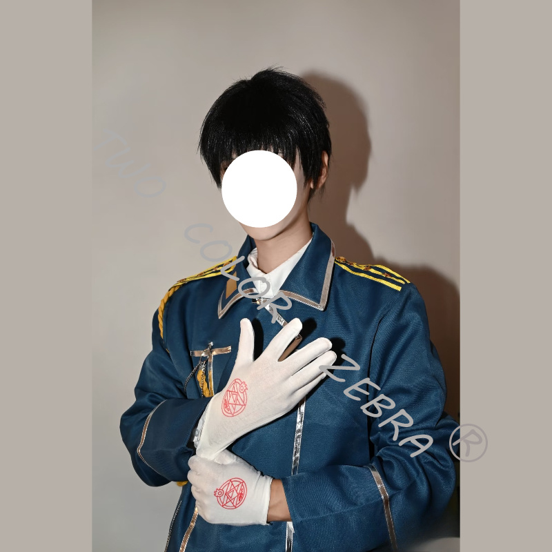 Roy Mustang Blue Military Tren - Fullmetal Alchemist Coat 评论和价格