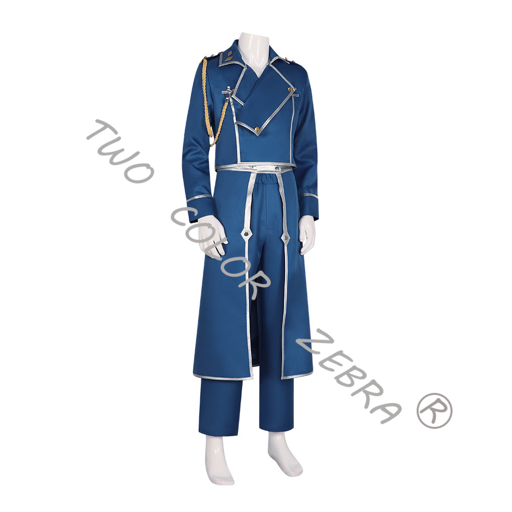 Roy Mustang Blue Military Tren - Fullmetal Alchemist Coat 评论和价格