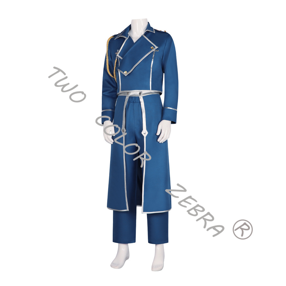Roy Mustang Blue Military Tren - Fullmetal Alchemist Coat 评论和价格