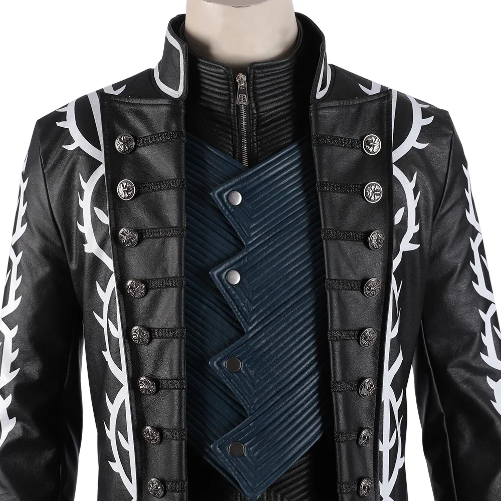 Game DMC 5 Vergil Cosplay Cost - Fullmetal Alchemist Coat 评论和价格