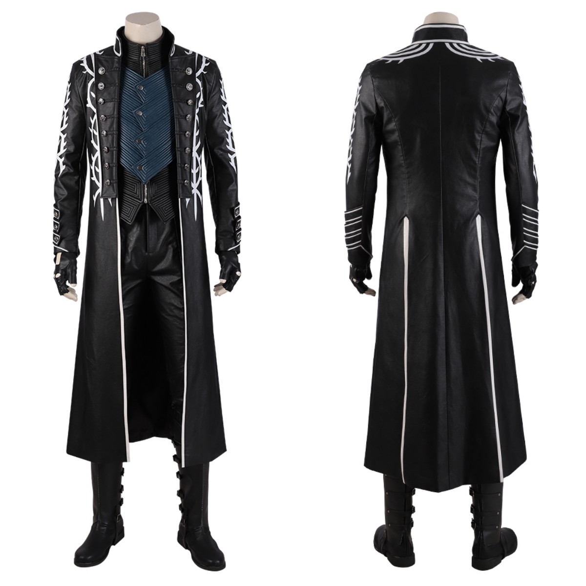 Game DMC 5 Vergil Cosplay Cost - Fullmetal Alchemist Coat 评论和价格