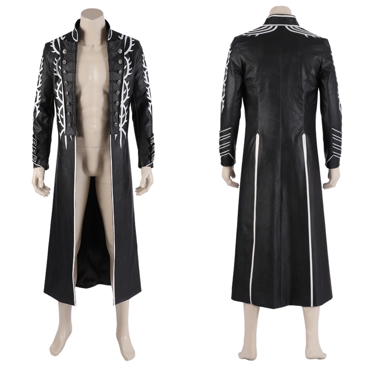 Game DMC 5 Vergil Cosplay Cost - Fullmetal Alchemist Coat 评论和价格