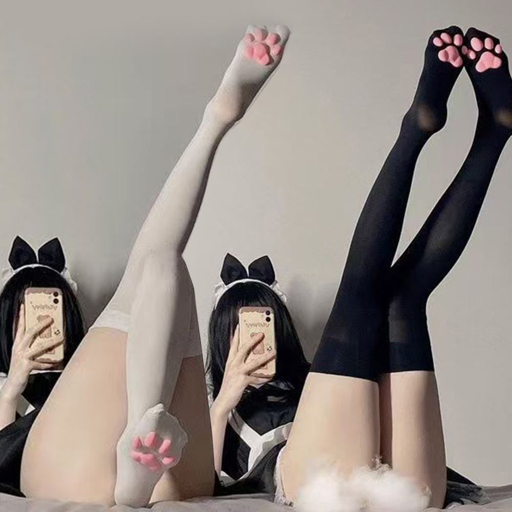 Meias Elásticas Fofas Com Alta - Anime Cosplay Com 评论和价格