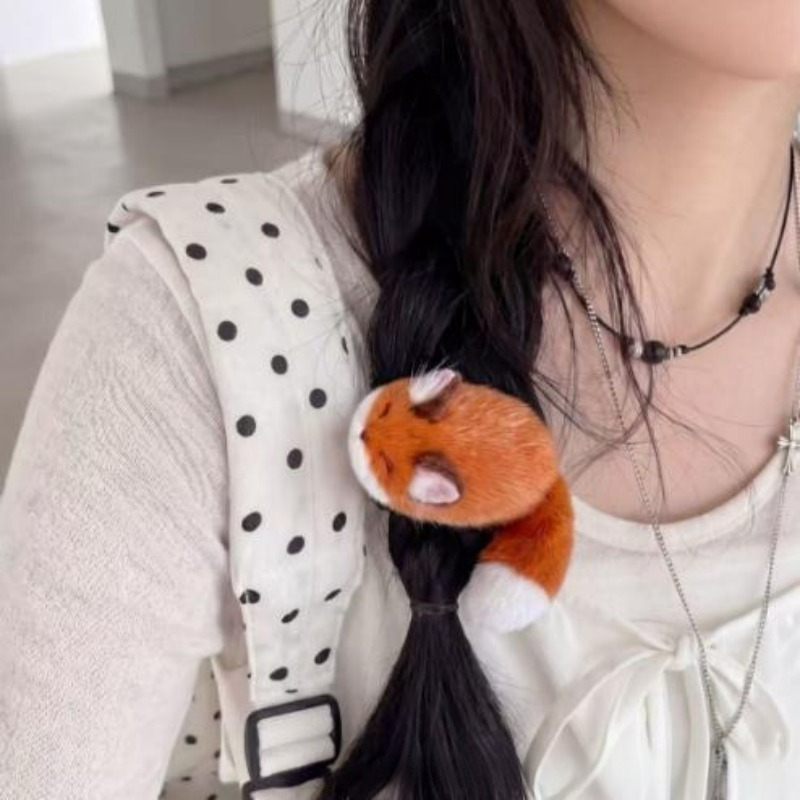 1/4pcs 3D Plush Hair Clip Cute - Cosplay Korean Anime 评论和价格
