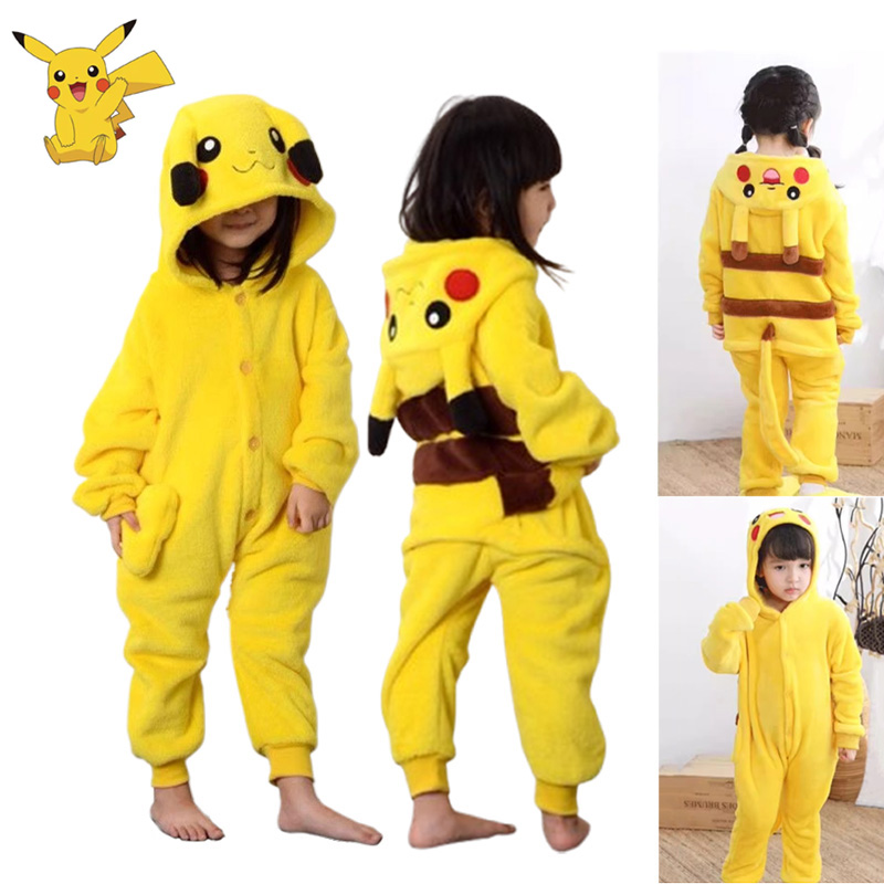 Pokemon Pikachu Warm Flannel H - Anime Cosplay Pokemon 评论和价格