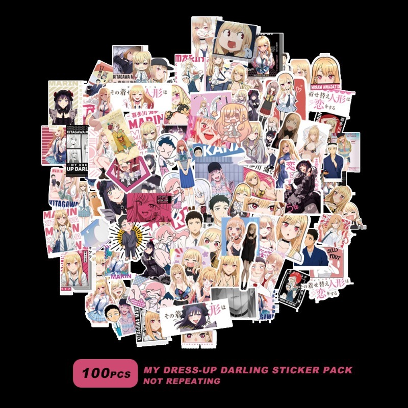 100pcs My Dress-Up Darling Mar - Anime Cosplay Simple 评论和价格