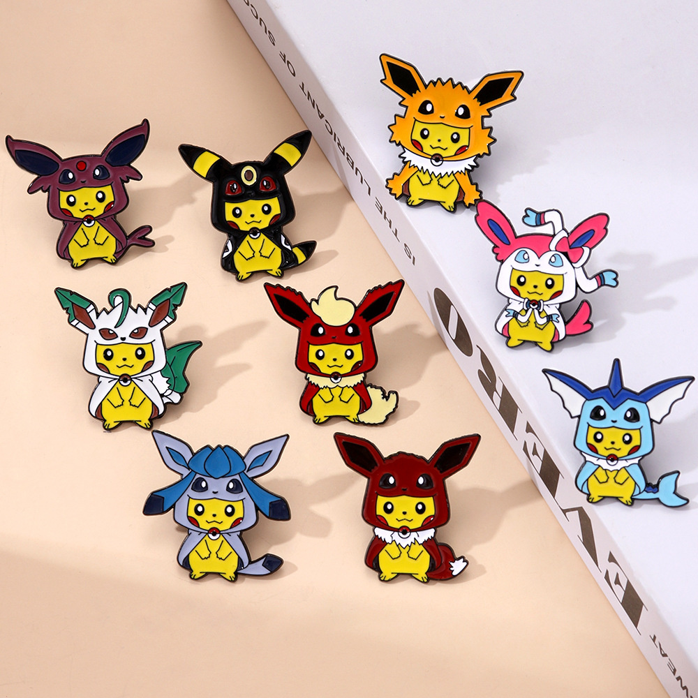 9Pcs Anime Pokemon Lapel Pins  - Anime Cosplay Pokemon 评论和价格