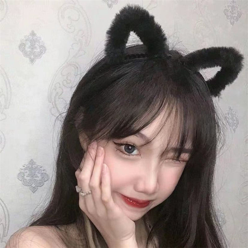 Cute Furry Kitten Ears Hairban - Anime Cosplay Korean Girl 评论和价格