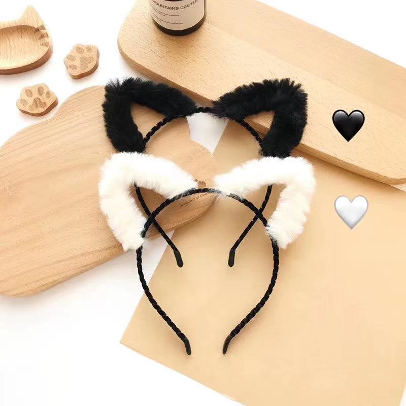 Cute Furry Kitten Ears Hairban - Anime Cosplay Korean Girl 评论和价格