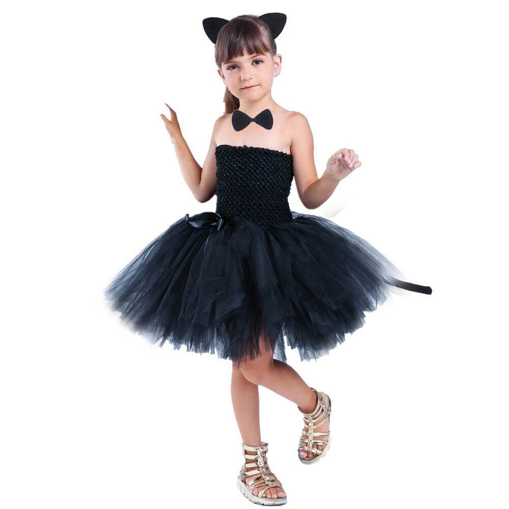 Cute Black Cat Tutu Dress Baby - Anime Cosplay Simple 评论和价格
