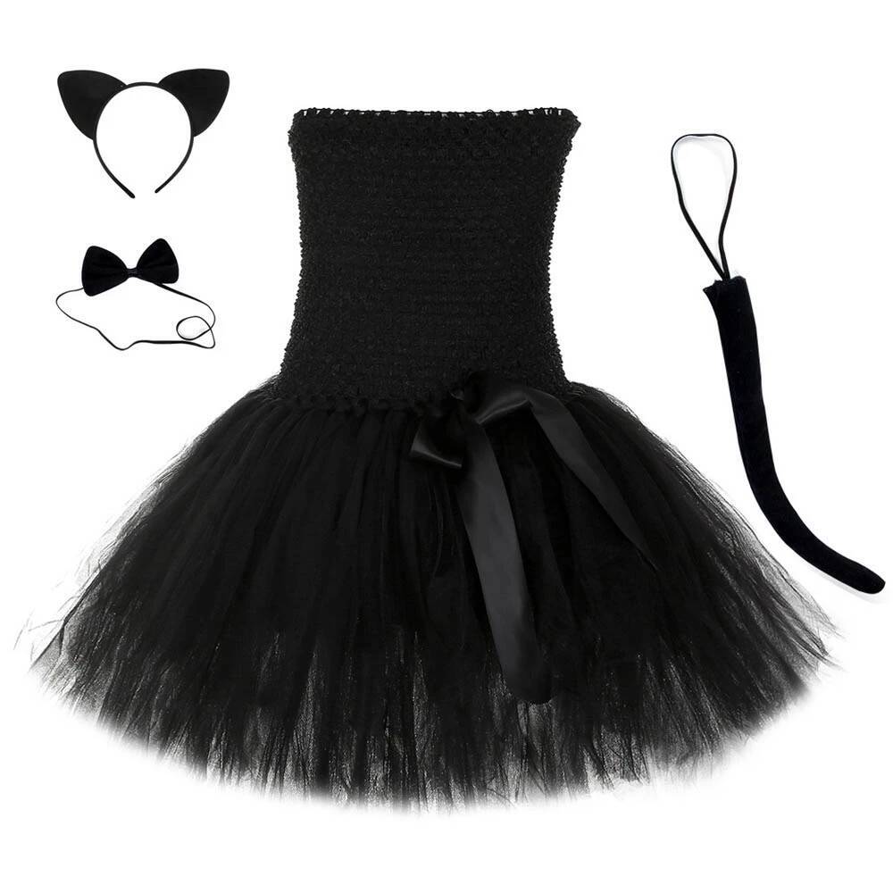 Cute Black Cat Tutu Dress Baby - Anime Cosplay Simple 评论和价格