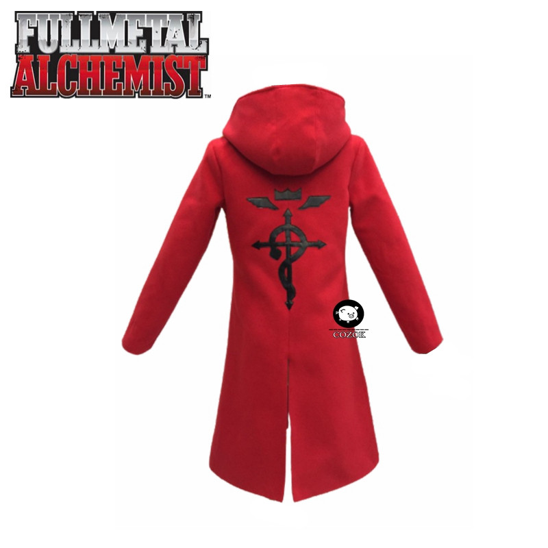 Anime Full Metal Alchemist Cos - Fullmetal Alchemist Coat 评论和价格