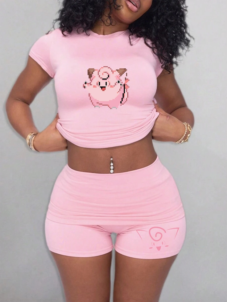 Women's T Shirt Sports T Shirt - Anime Cosplay Pokemon 评论和价格